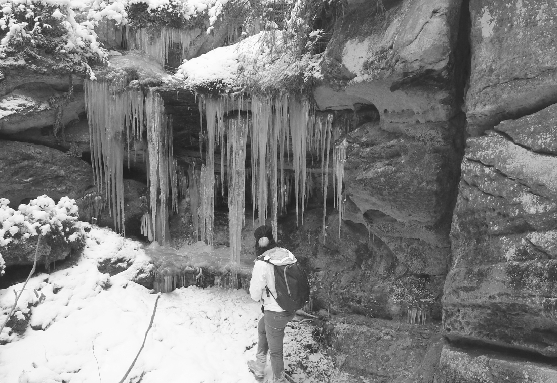 Icicles, interactive image